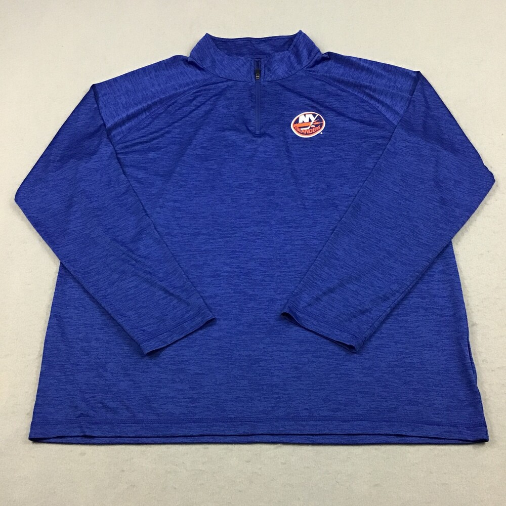 New York Islanders Sweater Men Extra Large Blue Solid Fanatics Pullover NHL XL